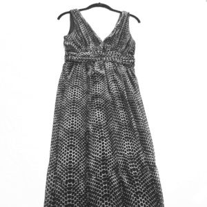 YA Los Angeles snakeskin print maxi dress